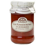 Paradajková omáčka s cesnakom bez pridaného cukru 340 g – Krokus