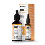 Vitamín ADEK junior pre deti kvapky (300 mcg + 10 mcg + 4 mg + 20 mcg) bezlepkový výživový doplnok 30 ml - Pharmovit