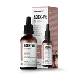 ADEK vitamínové kvapky (800 Mcg + 100 Mcg + 12 Mg + 75 Mcg) bez lepku 30 ml