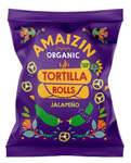 Kukuričné tortilla chipsy s príchuťou jalapeño bezgluténové BIO 100 g – Amaizin
