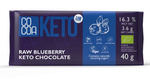 Keto čokoláda s čučoriedkami a MCT olejom bez pridaného cukru Bio 40 g – Cocoa