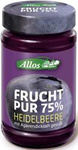 Čučoriedkový múss (75 % ovocia) Bio 250 g – Allos