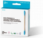 Bambusové vatové tyčinky The Humble, modré, 100 ks