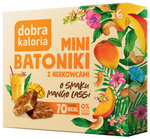 Mini tyčinky kešu s príchuťou mango lassi bez pridaného cukru (6 x 17 g) 102 g – Dobra Kaloria