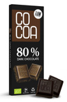 Horká čokoláda 80 % Bio 40 g – Cocoa