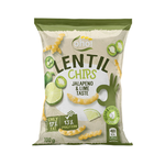 Chipsy z červenej šošovice s príchuťou jalapeňa a limetky 100g