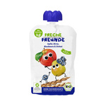 Jablko - hruška - čučoriedka - špaldová pena bez pridaných cukrov od 6 mesiacov BIO 100 g - Freche Freunde