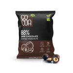 Lieskové orechy v horkej čokoláde 88% Bio 70 g – Cocoa