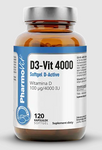 Vitamín D3-Vit 100 µg (4000 IU) bezlepkový doplnok stravy 120 kapsúl - Pharmovit (Clean Label)