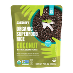 Ryža expresná celozrnná s kokosovými vločkami Jasberry Rice bezgluténová Bio 200 g - Calorie Watchers