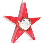 Vianočná čajová súprava s červenou hviezdou (6x2)