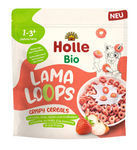 Obilné krúžky jablkovo-jahodové Lama bez pridaného cukru od 1 roka Bio 125 g – Holle