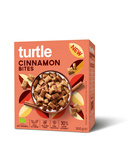 Celozrnné škoricové cereálne vankúšiky Bio bez lepku so zníženým obsahom cukru o 30 % 300 g – Turtle
