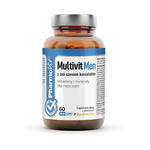 Multivit Men s kórejským ženšenom bezlepkový doplnok stravy 60 kapsúl - Pharmovit