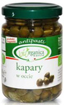 Nakladané kapary BIO 140 g (90 g) (pohár) - Bio Organica Italia