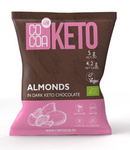 Keto mandle v čokoláde s mct olejom bez pridaného cukru BIO 70 g - Kakao