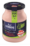 Jahodovo-malinový smotanový jogurt (3,8 % tuku v mlieku) bio 500 g (pohár)