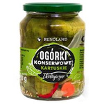 Kartónové konzervované uhorky BIO 670 g (360 g)