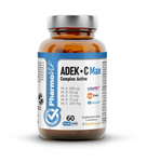 ADEK vitamíny + komplex vitamínu C doplnok stravy 60 kapsúl 21,2 g (čistá etiketa) - Pharmovit