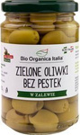 Zelené olivy bez semien v slanom náleve BIO 280 g (160 g) (pohár)