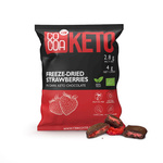 Jahody v horkej čokoláde bez pridaného cukru Keto Bio 40 g – Cocoa