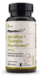 Spirulina + Chlorella Blue-Green doplnok stravy (500 mg) bez lepku 180 tabliet - PHARMOVIT (CLASSIC)