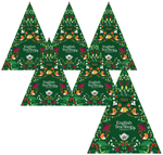 SADA 6 x BIO pyramídový adventný kalendár (Green Trangular - 13 príchutí čaju) (25 x 2 g) 50 g English Tea Shop Organic