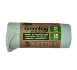Vrecia na bio a zmesový odpad (kompostovateľné a biologicky rozložiteľné) 12 l 15 ks - FROGGY (GREENBAG)