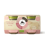 Teľací krém bezgluténový od 4. mesiaca Bio (2 x 80 g) 160 g – Alce Nero