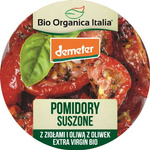 Sušené paradajky s bylinkami a extra panenským olivovým olejom Demeter bio 125 g - Bio Organica Italia