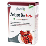 Železo + vitamín B12 forte doplnok stravy 45 tabliet - Physalis
